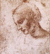 LEONARDO da Vinci, Study fur a women head
